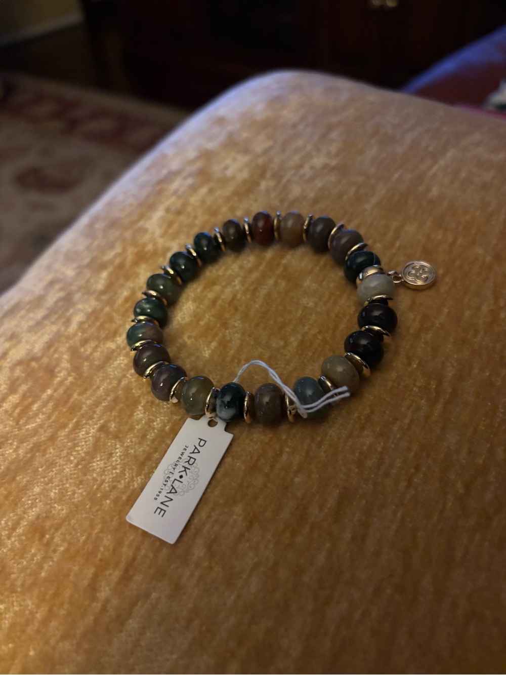 Park Lane Multitone Stone Bead Bracelet with Gold Accents